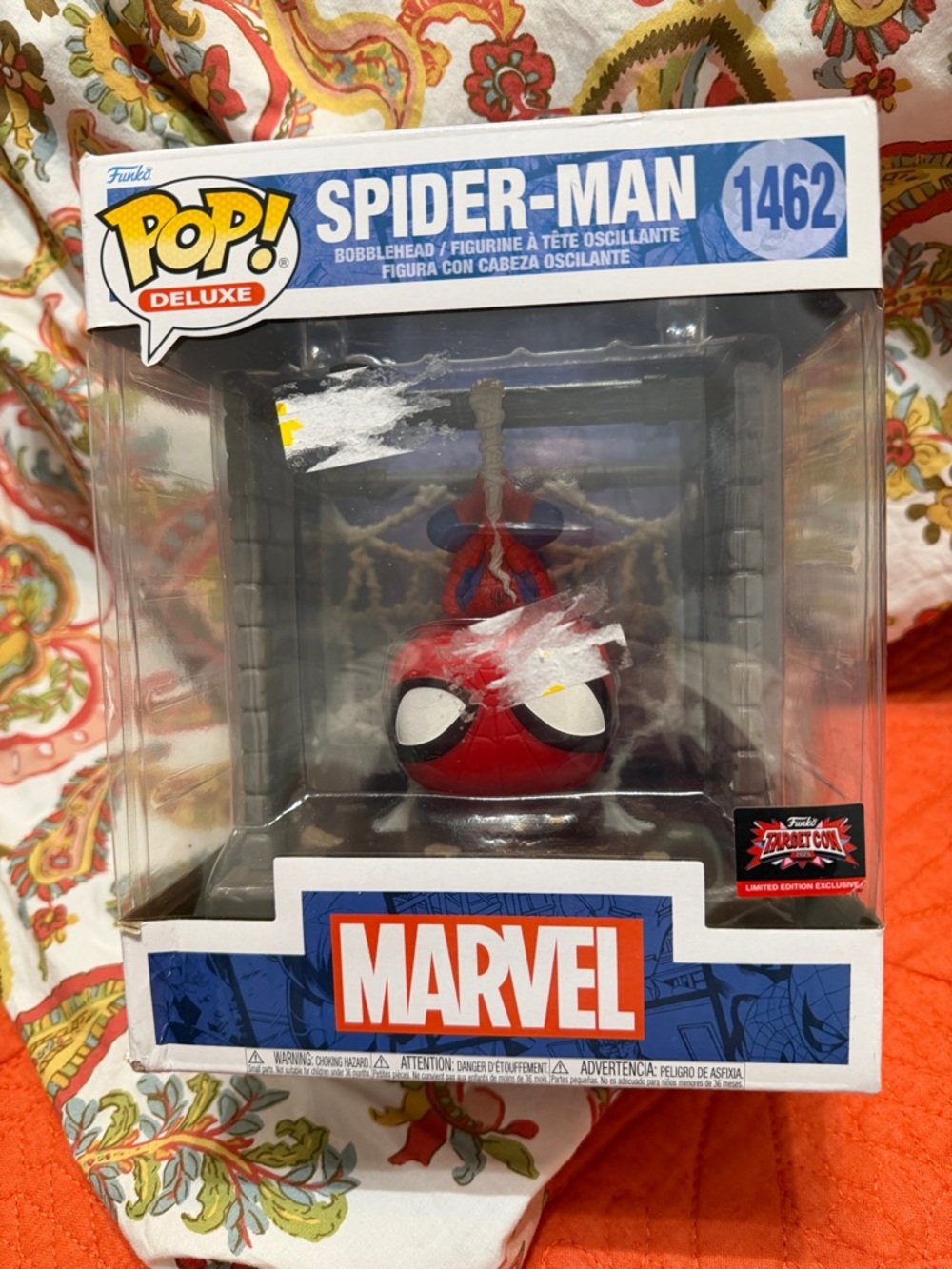 Funko Spider-Man Pop! Deluxe Figure - Red, Blue, White